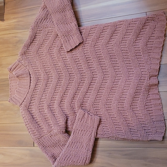 Nwt NINA LEONARD oversized drop shoulder chenille sweater - Picture 3 of 3